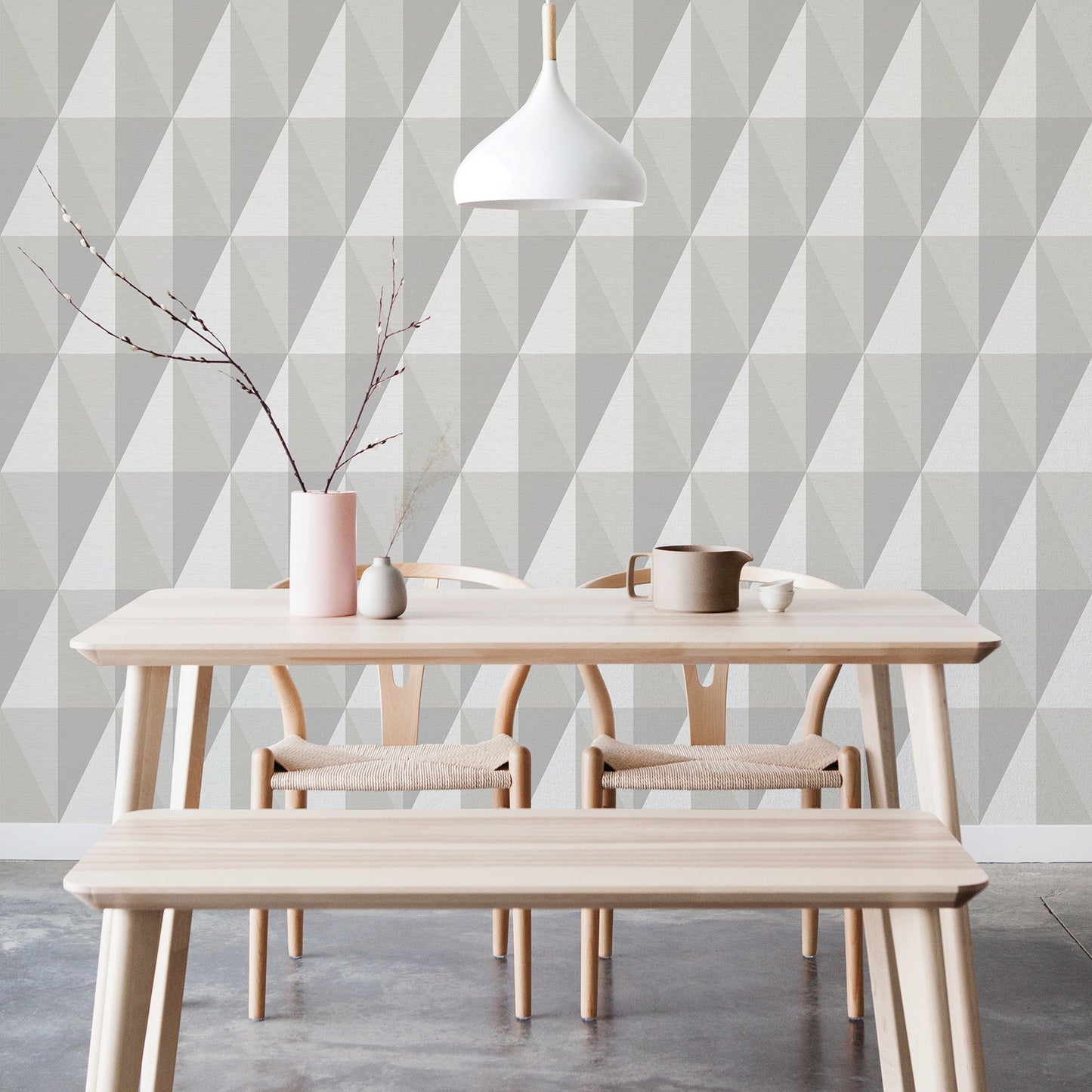 A-Street Prints Aspect Grey Geometric Faux Grasscloth Wallpaper, 20.5-in by 33-ft