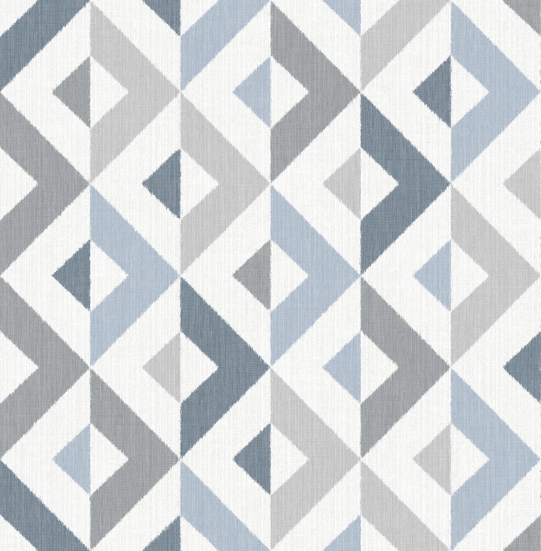 A-Street Prints Seesaw Slate Geometric Faux Linen Wallpaper, 20.5-in by 33-ft