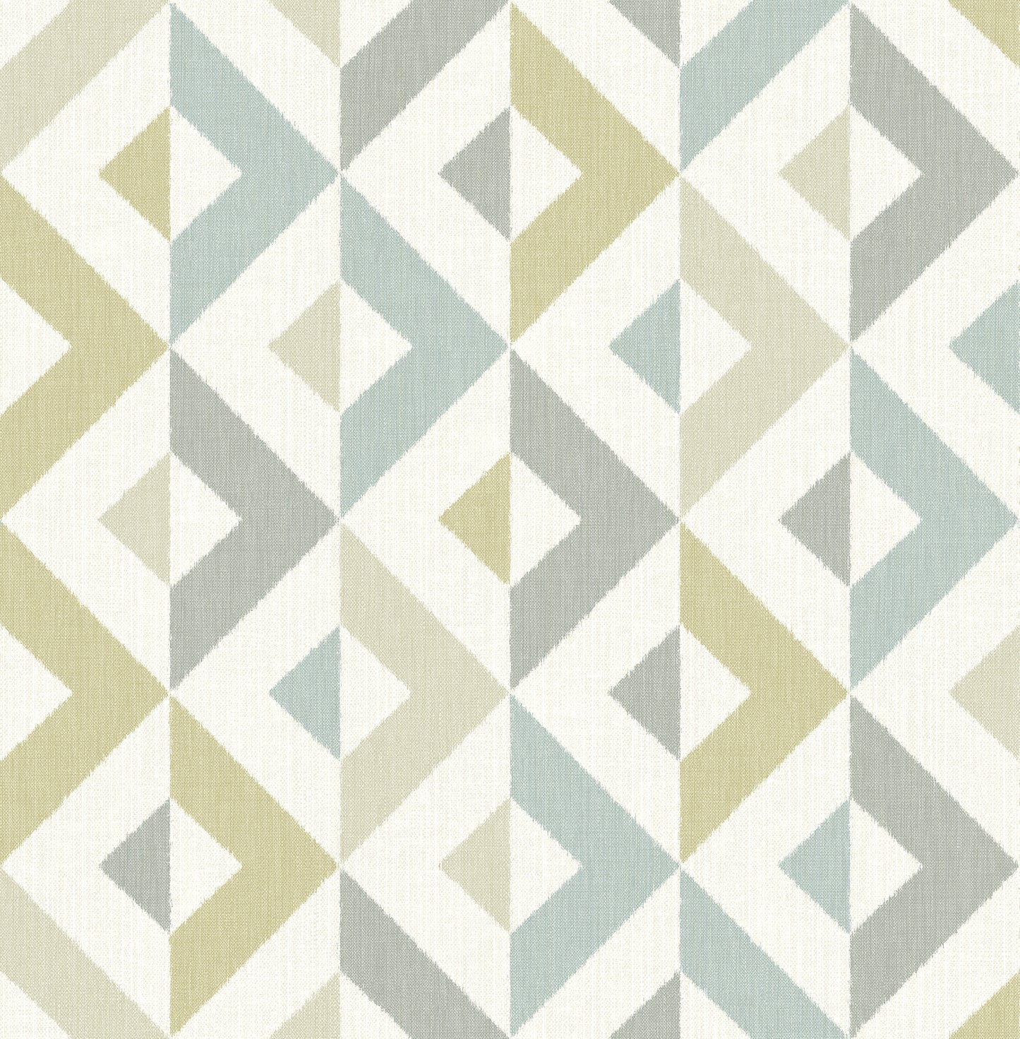 A-Street Prints Seesaw Grey Geometric Faux Linen Wallpaper, 20.5-in by 33-ft