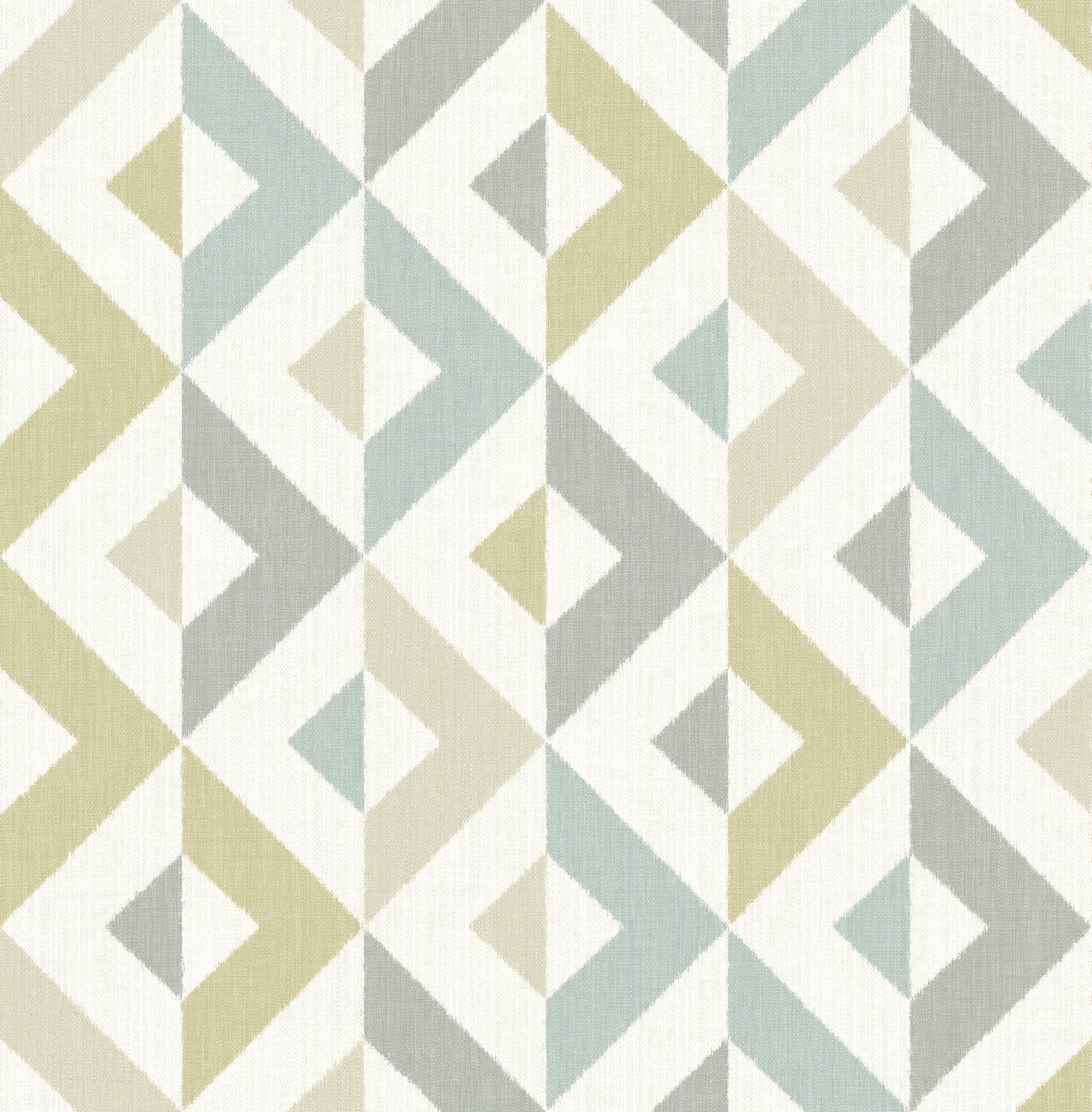 A-Street Prints Seesaw Grey Geometric Faux Linen Wallpaper, 20.5-in by 33-ft