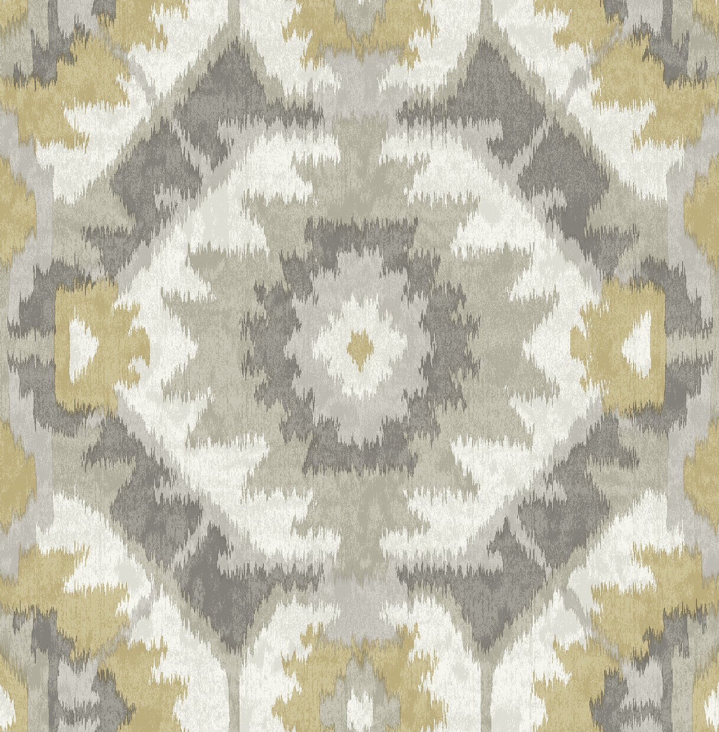 A-Street Prints Kazac Grey Shibori Wallpaper, 20.5-in by 33-ft