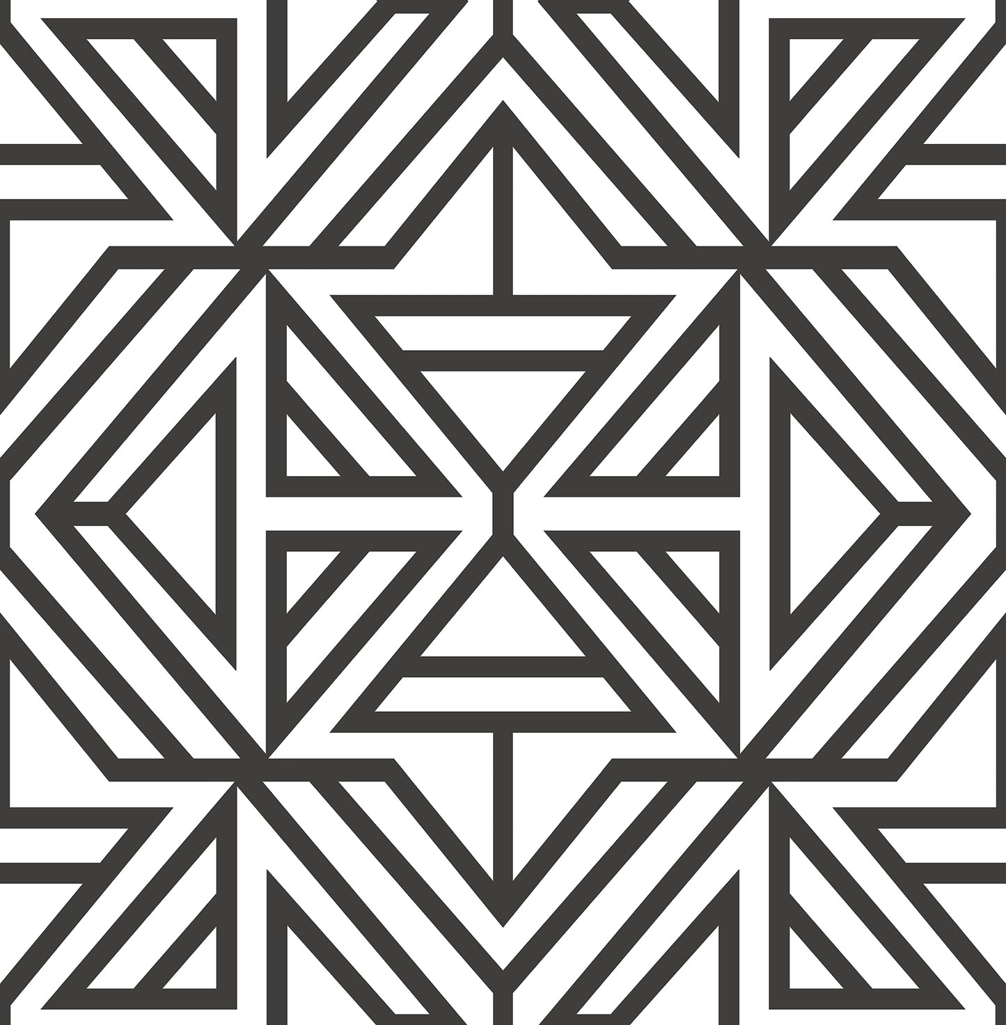 A-Street Prints Helios Black Geometric Wallpaper, 20.5-in by 33-ft