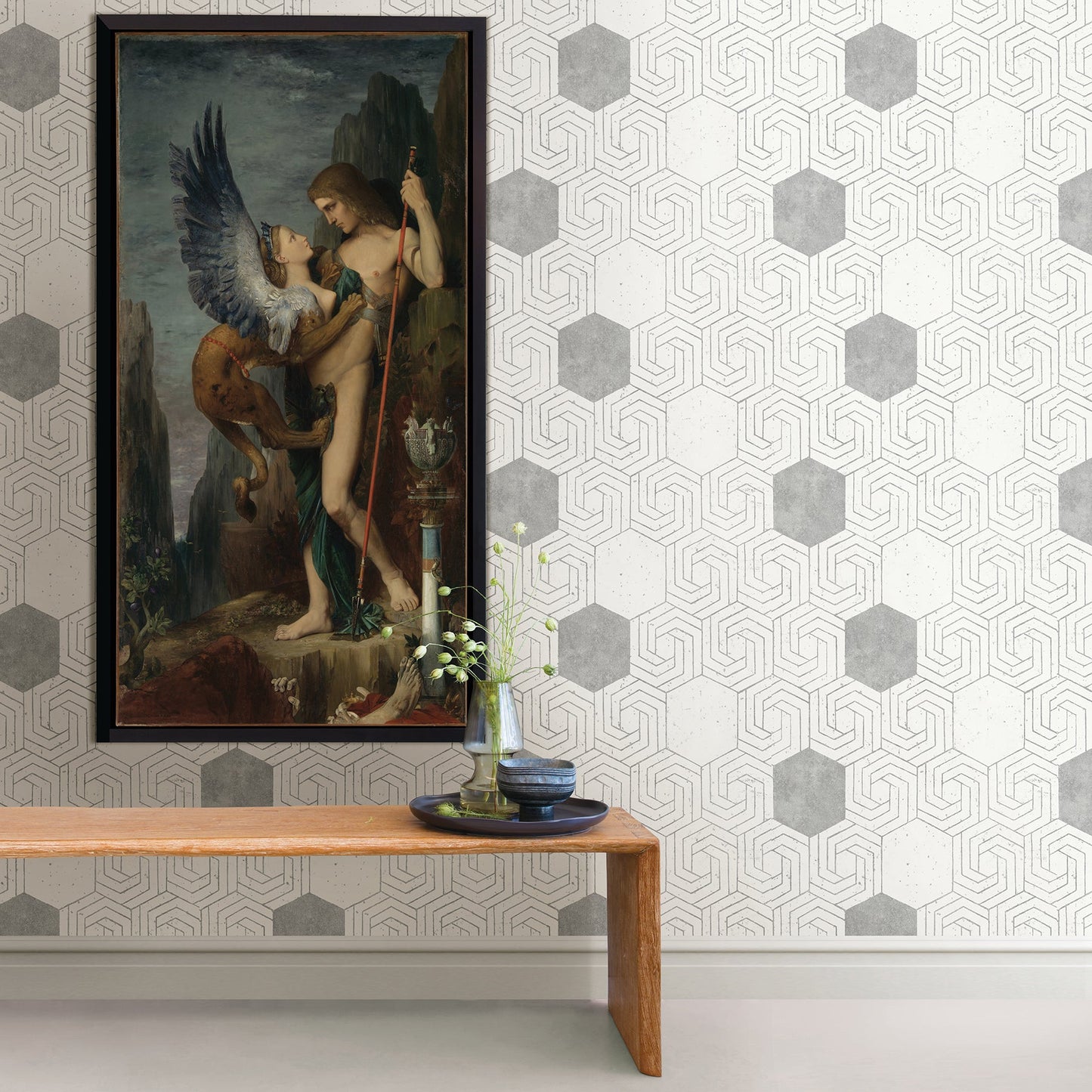 A-Street Prints Momentum Off White Geometric Wallpaper, 20.5-in by 33-ft