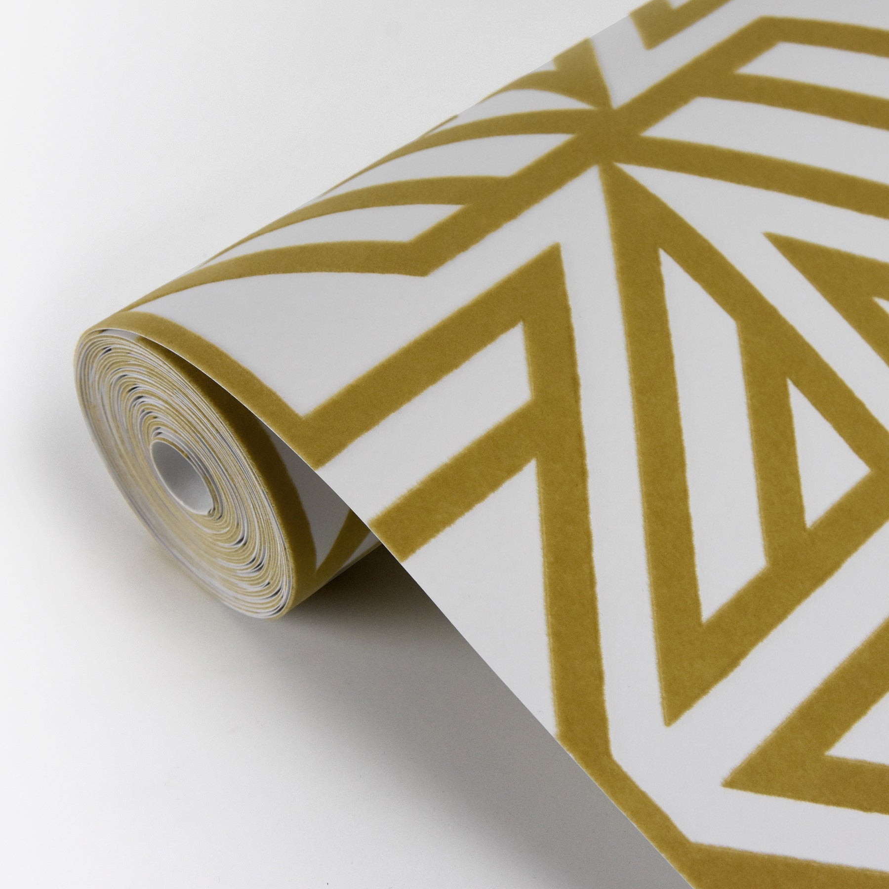 A-Street Prints Helios Mustard Geometric Wallpaper, 20.5-in by 33-ft