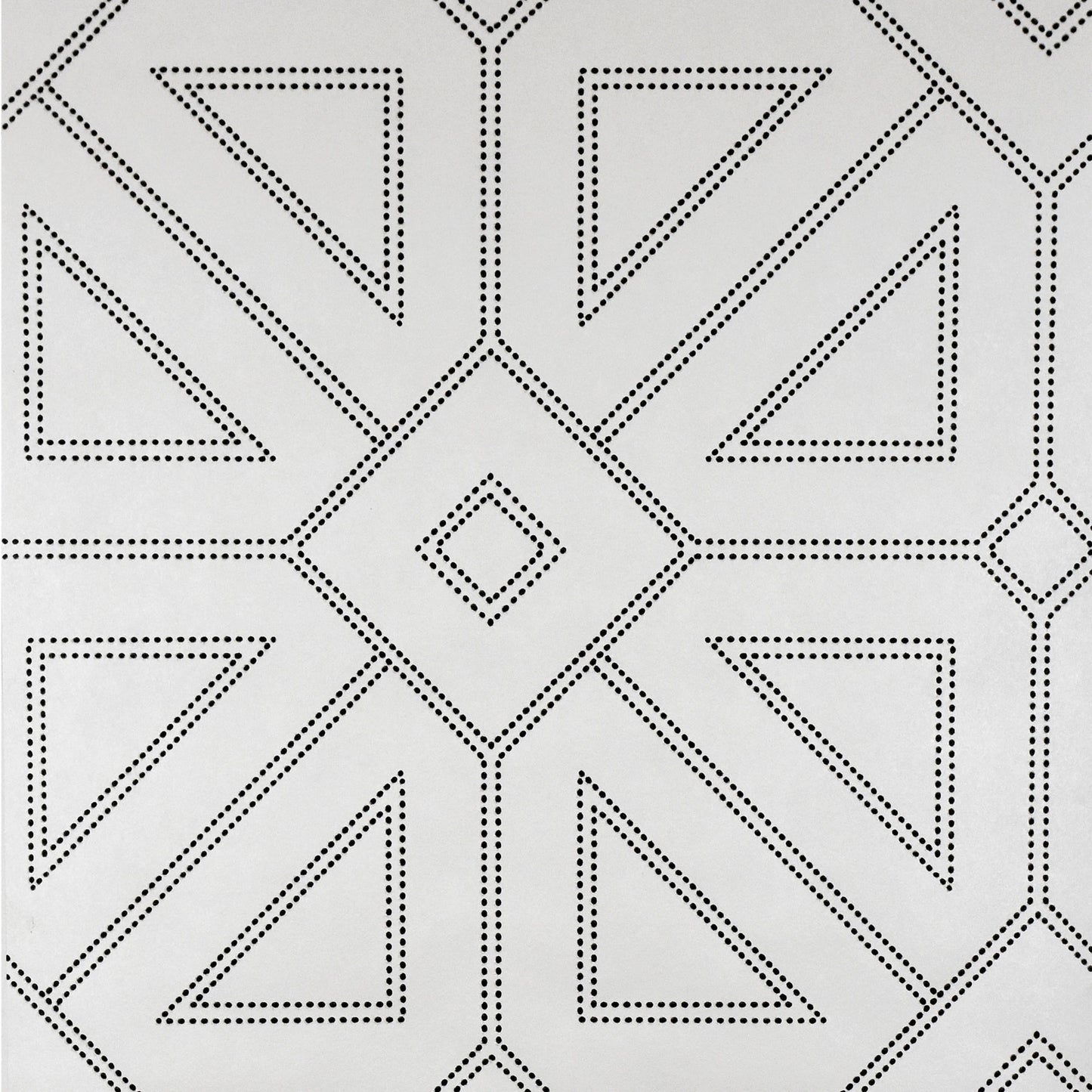 A-Street Prints Voltaire Off White Beaded Geometric Wallpaper, 20.5-in by 33-ft