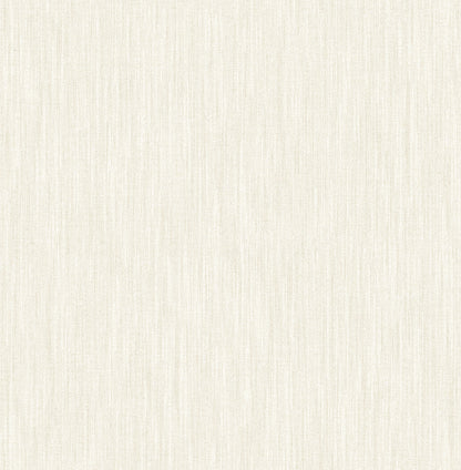 A-Street Prints Chenille Off White Faux Linen Wallpaper, 20.5-in by 33-ft