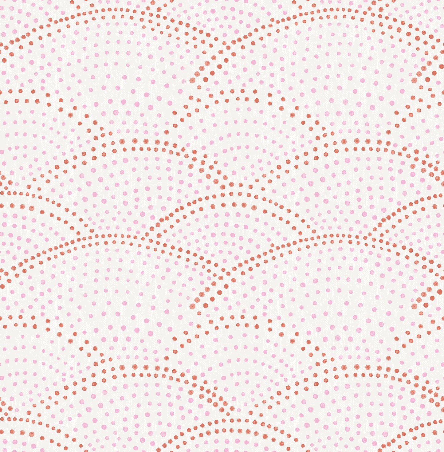 A-Street Prints Bennett Pink Dotted Scallop Wallpaper, 20.5-in by 33-ft