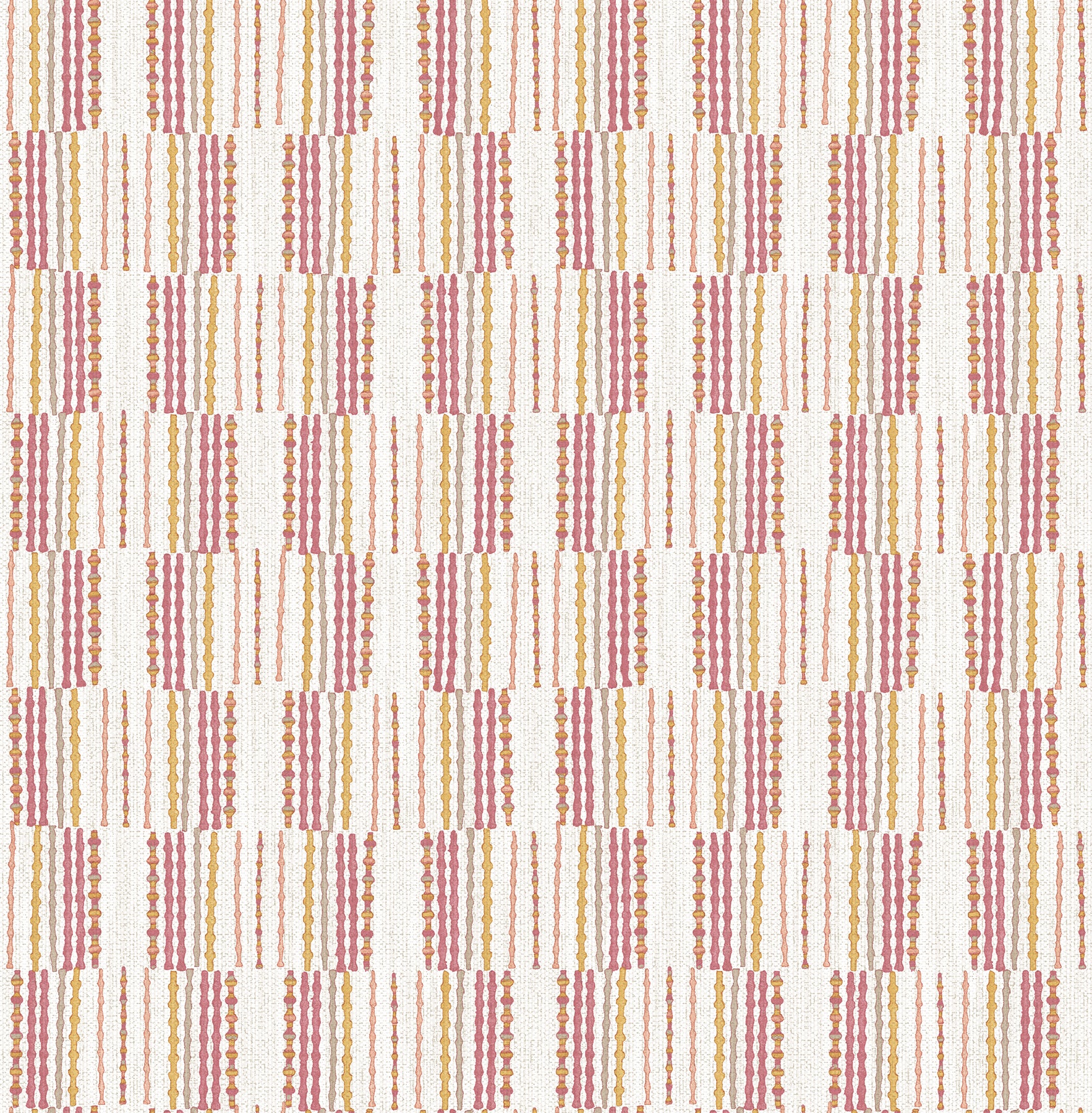 A-Street Prints Burgen Orange Geometric Linen Wallpaper, 20.5-in by 33-ft