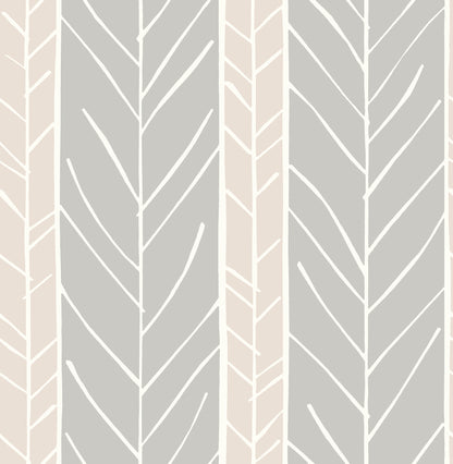 A-Street Prints Lottie Rose Stripe Wallpaper, 20.5-in by 33-ft