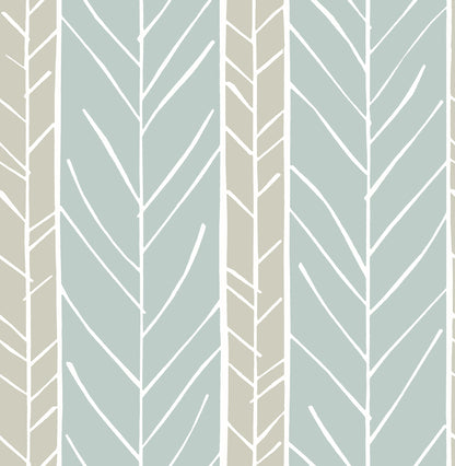 A-Street Prints Lottie Slate Stripe Wallpaper, 20.5-in by 33-ft