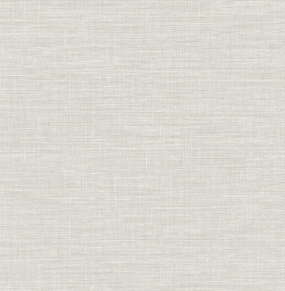 A-Street Prints Exhale Light Grey Faux Grasscloth Wallpaper, 20.5-in by 33-ft