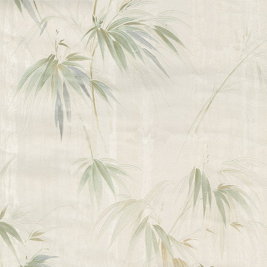 Brewster Atlis Neutral Bamboo Wallpaper, 20.5-in by 33-ft