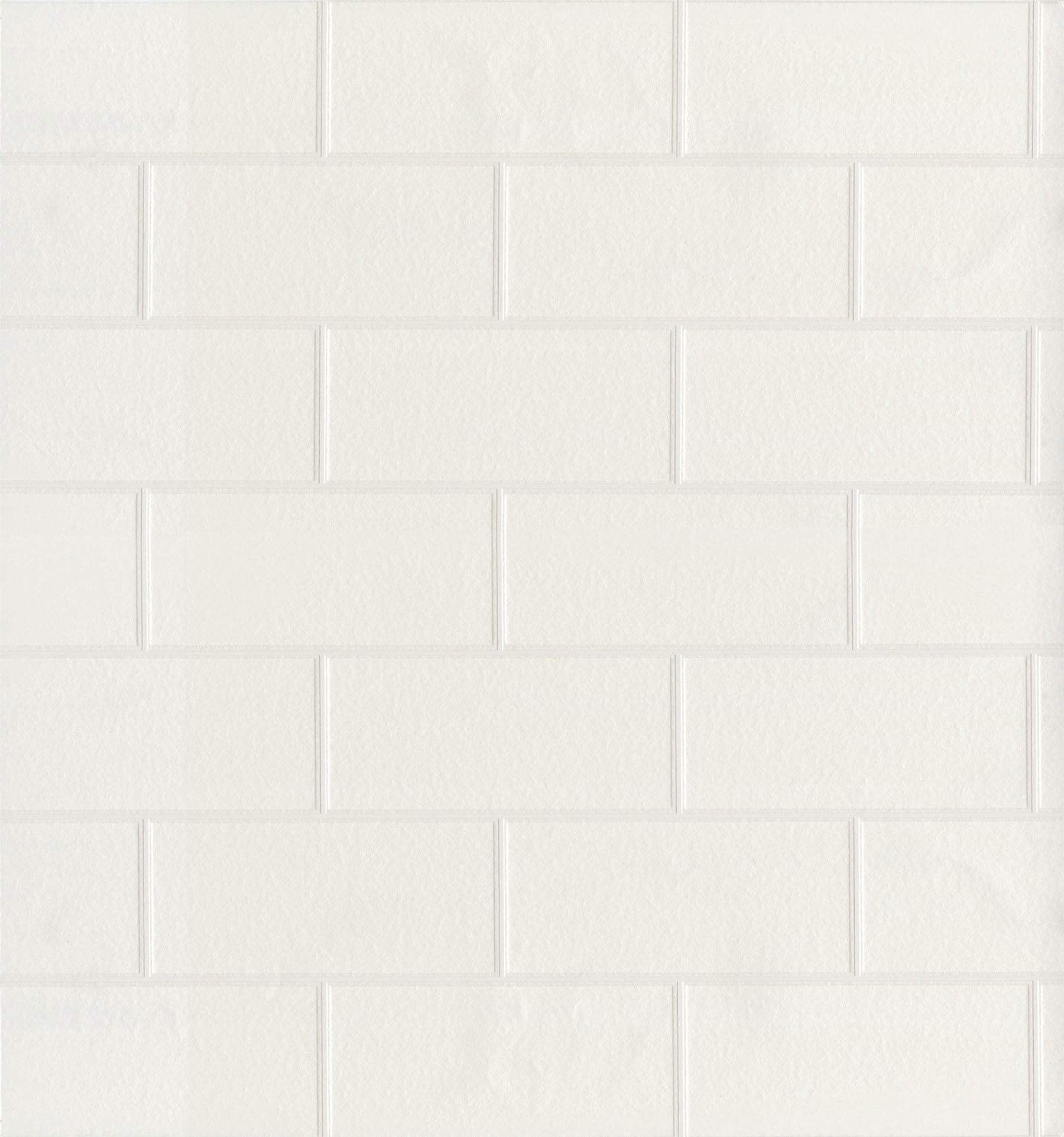 Brewster Bettina White Paintable Subway Tile Wallpaper, 20.5-in by 33-ft