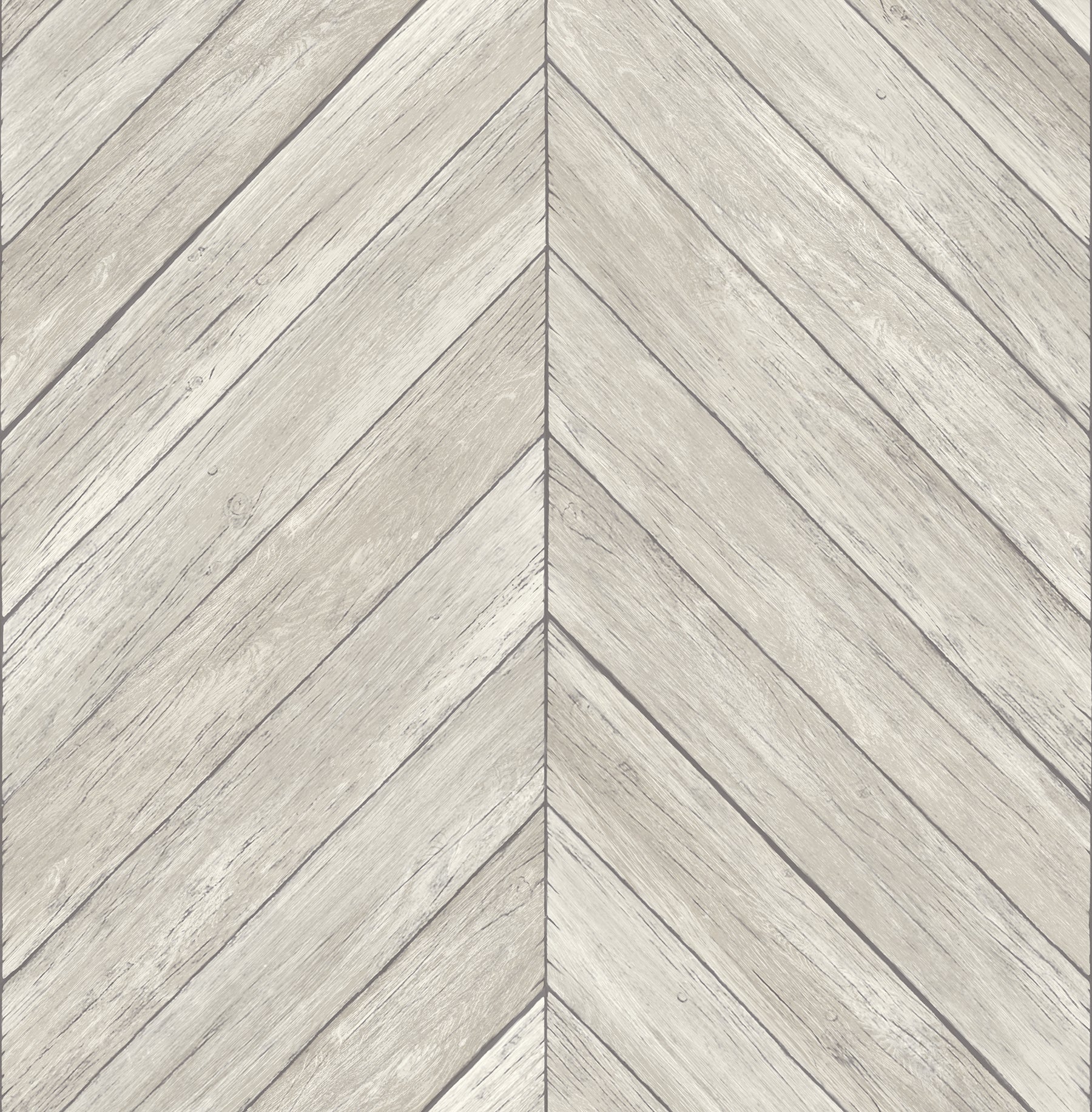 Brewster Parisian Dove Chevron Wood Wallpaper, 20.5-in by 33-ft