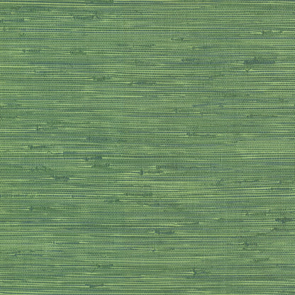 Brewster Fiber Green Faux Grasscloth Wallpaper, 20.5-in by 33-ft