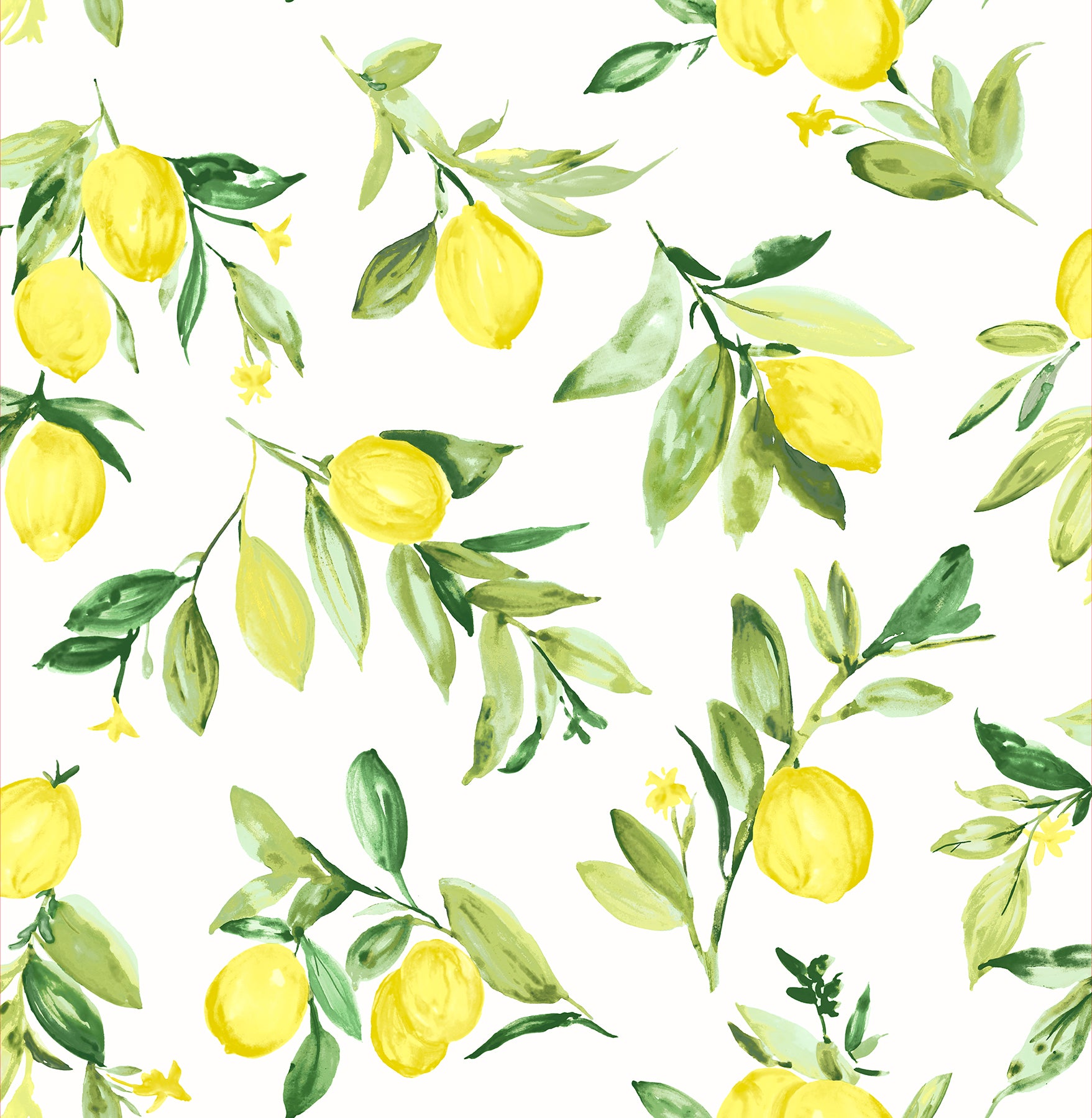 Brewster Limon Chartreuse Fruit Wallpaper, 20.5-in by 33-ft