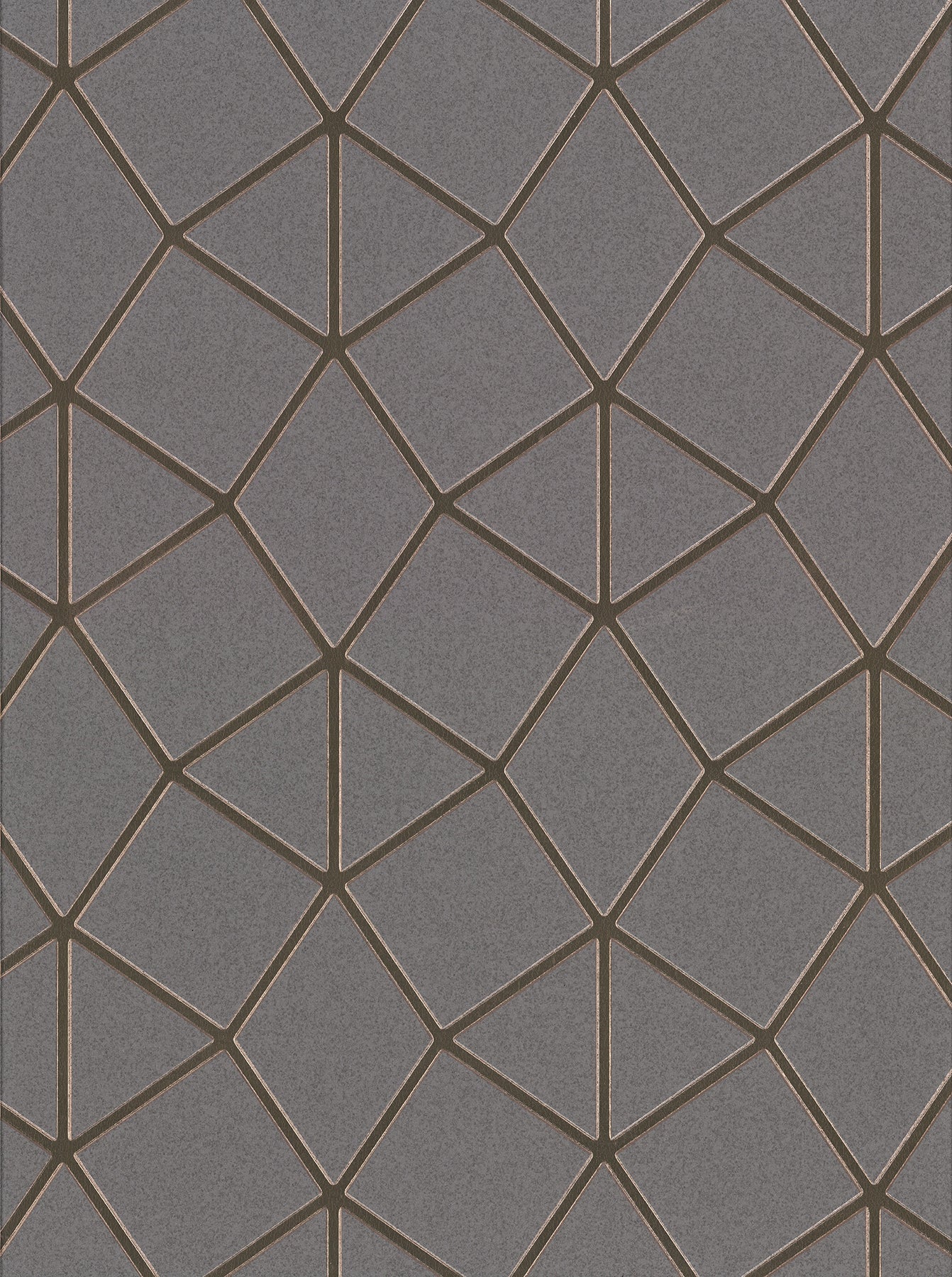 Brewster Albion Taupe Geometric Wallpaper, 20.5-in by 33-ft