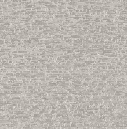 A-Street Prints Belvedere Grey Faux Slate Wallpaper, 20.5-in by 33-ft