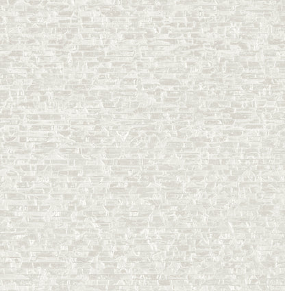 A-Street Prints Belvedere Ivory Faux Slate Wallpaper, 20.5-in by 33-ft