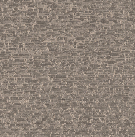 A-Street Prints Belvedere Taupe Faux Slate Wallpaper, 20.5-in by 33-ft