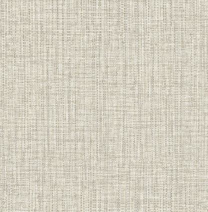 A-Street Prints Rattan Off White Woven Wallpaper, 20.5-in by 33-ft