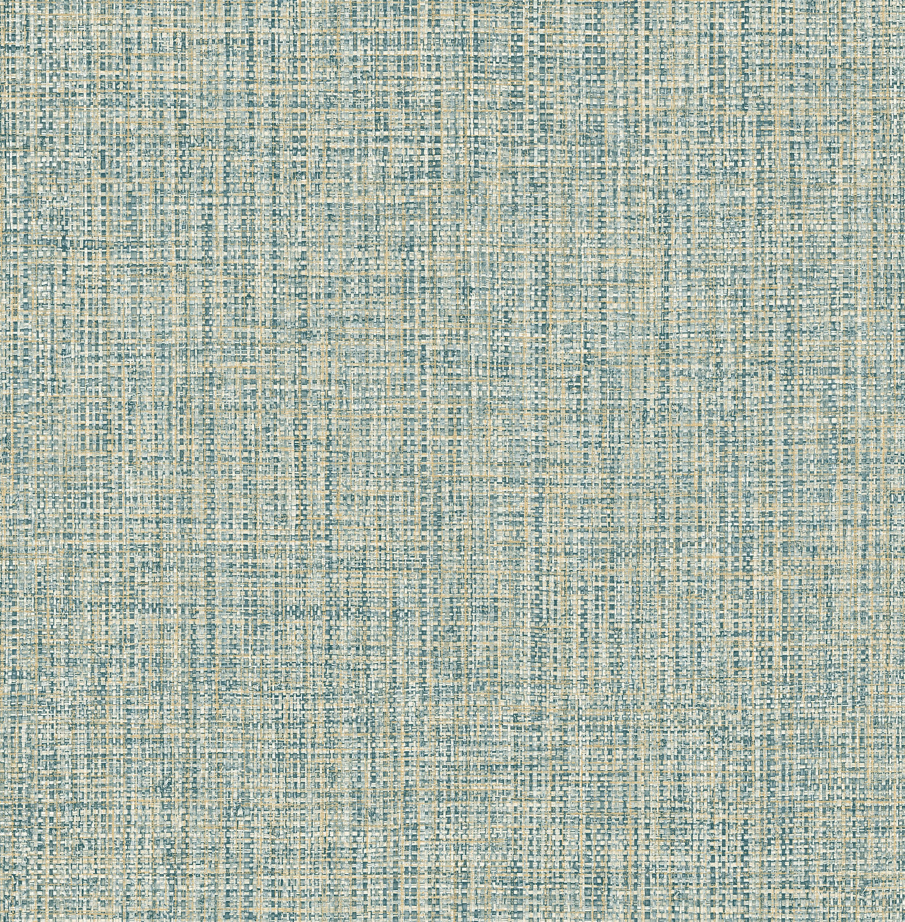 A-Street Prints Rattan Teal Woven Wallpaper, 20.5-in by 33-ft