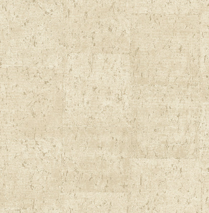 A-Street Prints Millau Cream Faux Concrete Wallpaper, 20.5-in by 33-ft