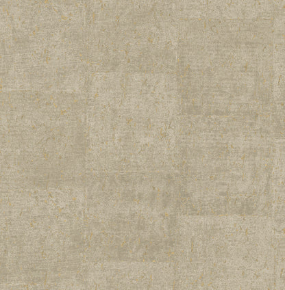 A-Street Prints Millau Khaki Faux Concrete Wallpaper, 20.5-in by 33-ft