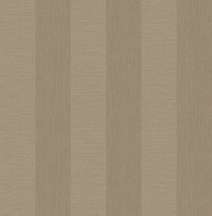 A-Street Prints Intrepid Beige Faux Grasscloth Stripe Wallpaper, 20.5-in by 33-ft