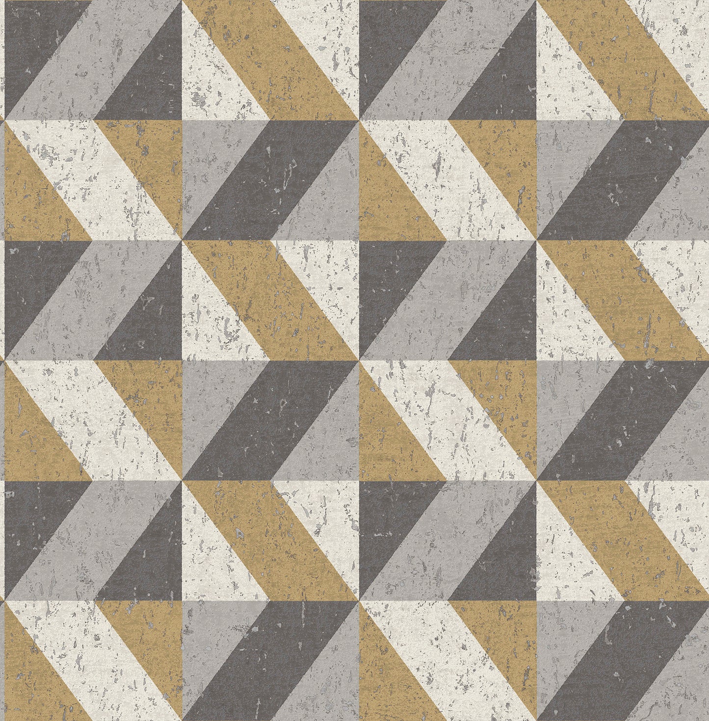 A-Street Prints Cerium Metallic Concrete Geometric Wallpaper, 20.5-in by 33-ft