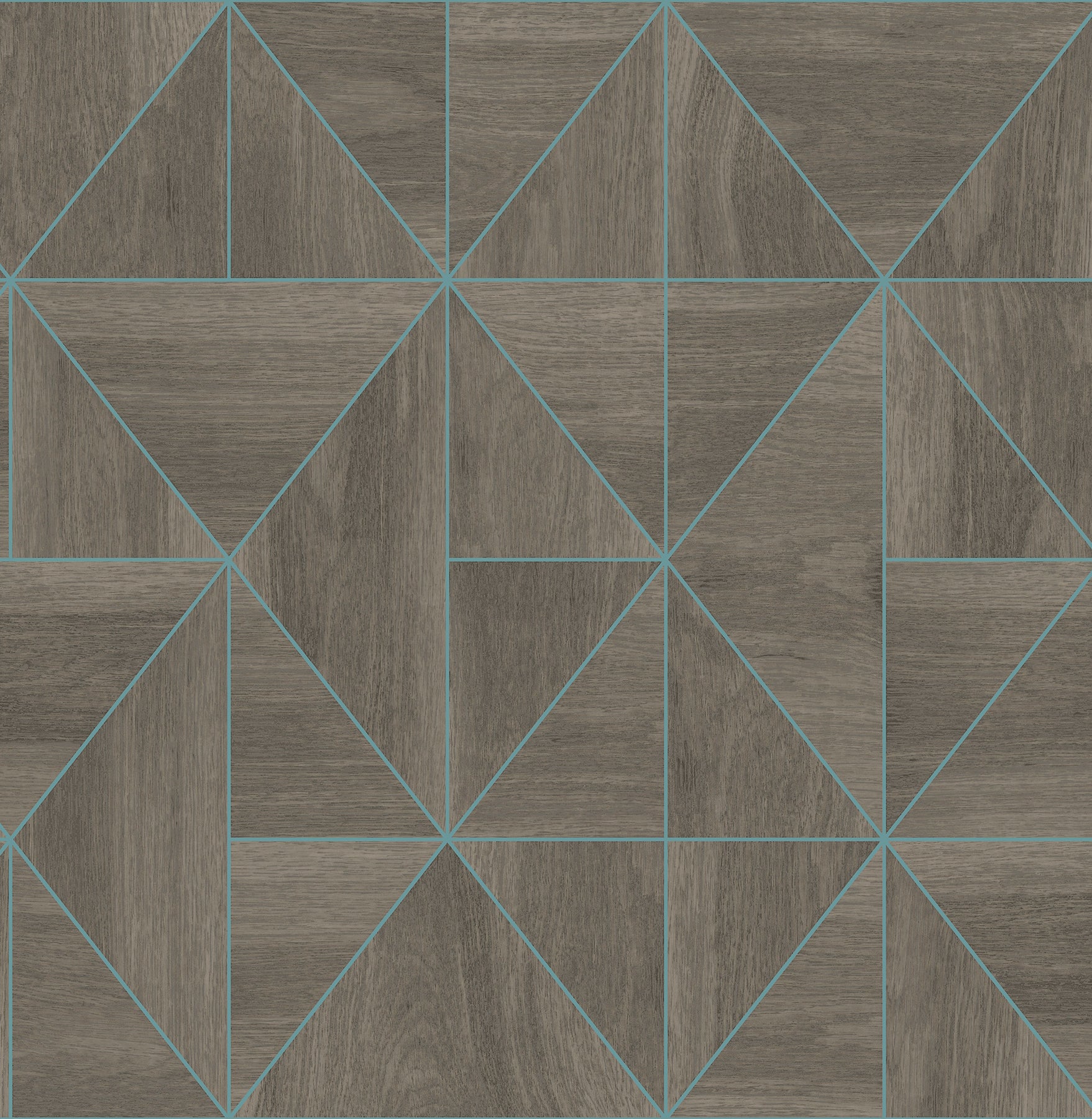 A-Street Prints Cheverny Coffee Geometric Wood Wallpaper, 20.5-in by 33-ft