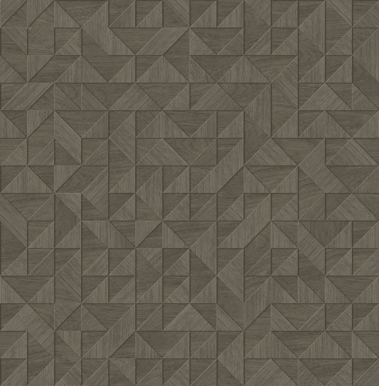 A-Street Prints Gallerie Taupe Geometric Wood Wallpaper, 20.5-in by 33-ft