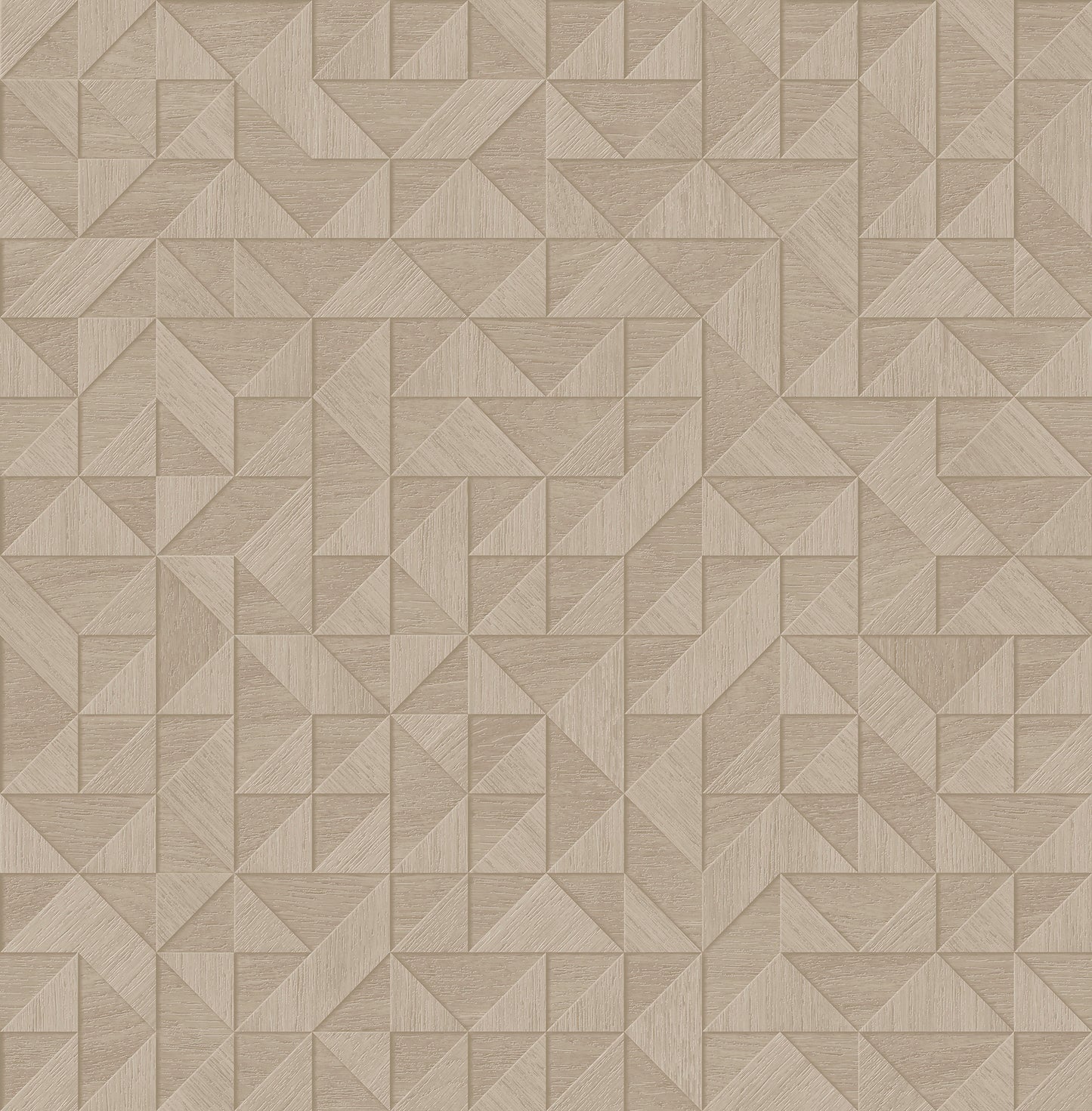 A-Street Prints Gallerie Beige Geometric Wood Wallpaper, 20.5-in by 33-ft