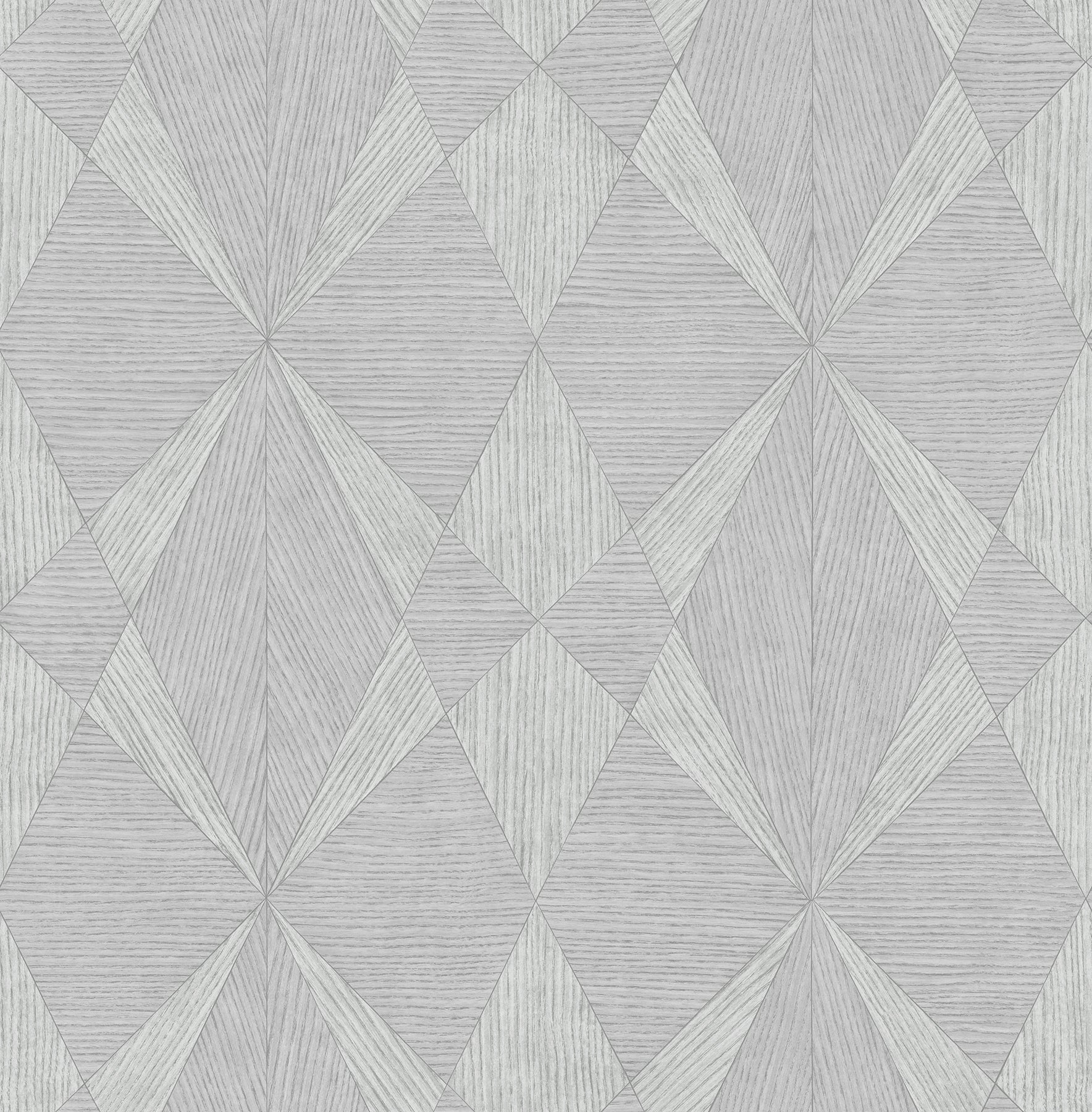 A-Street Prints Intrinsic Silver Geometric Wood Wallpaper, 20.5-in by 33-ft