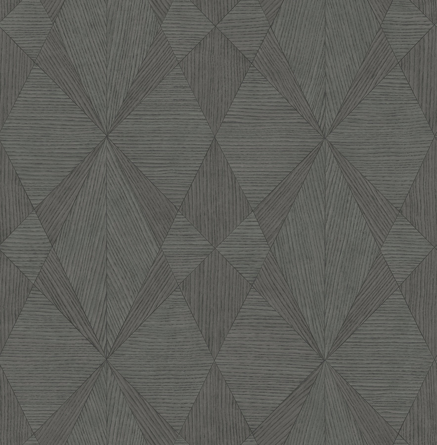 A-Street Prints Intrinsic Dark Grey Geometric Wood Wallpaper, 20.5-in by 33-ft