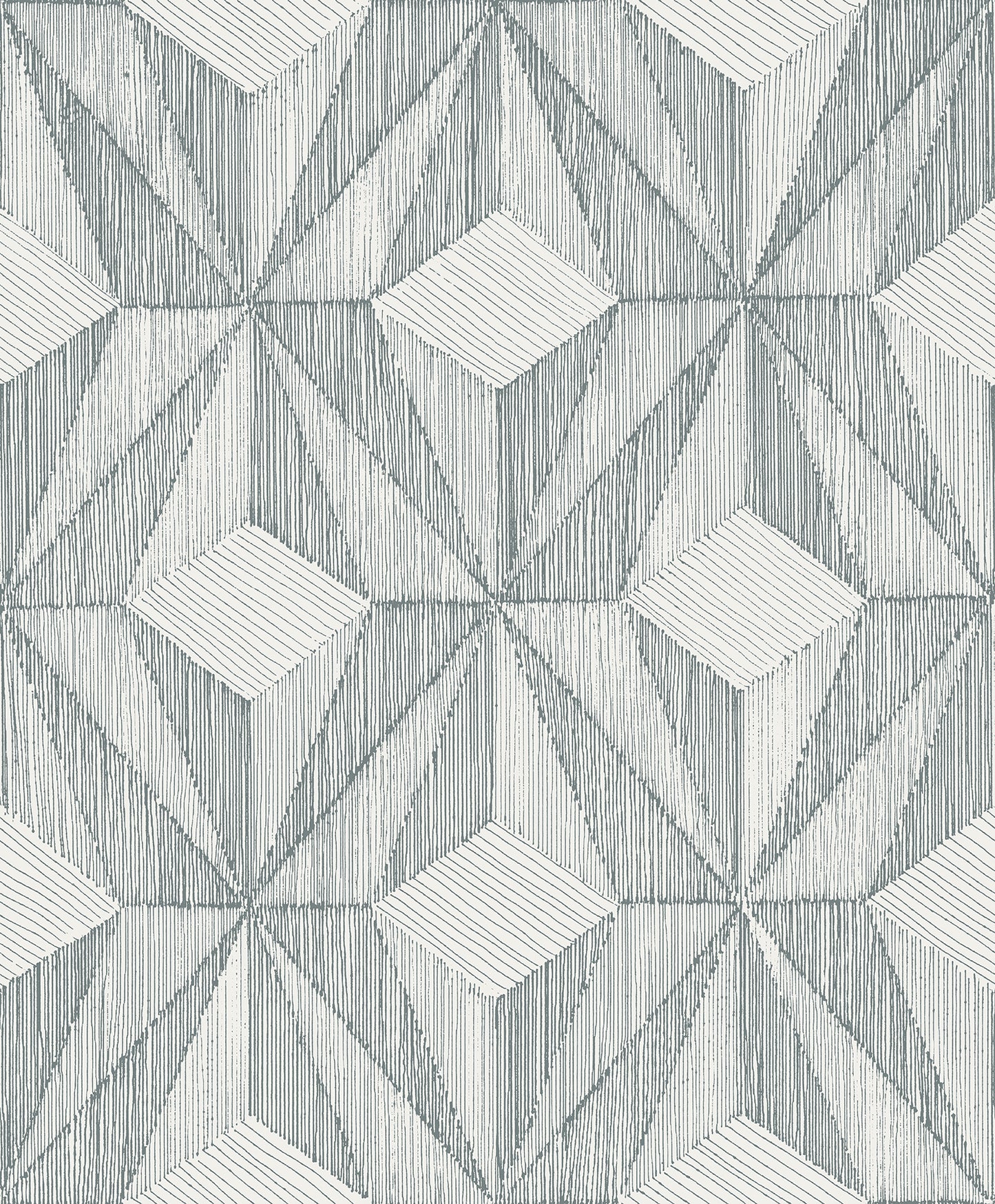 A-Street Prints Paragon Slate Geometric Wallpaper, 21-in by 33-ft