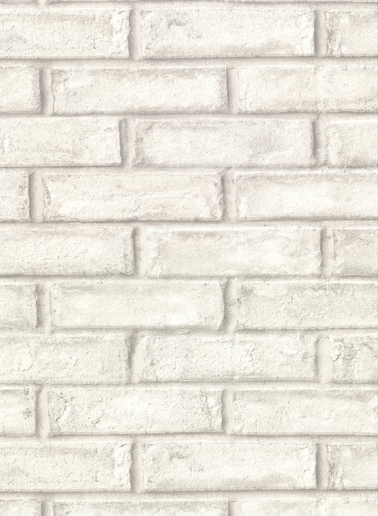 Warner Appleton Off White Faux Weathered Brick Wallpaper, 27-in by 27-ft