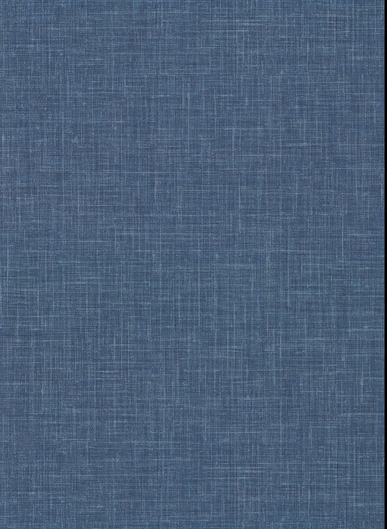 Warner Upton Indigo Faux Linen Wallpaper, 27-in by 27-ft