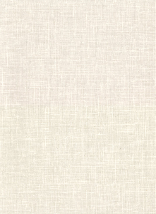 Warner Upton Cream Faux Linen Wallpaper, 27-in by 27-ft