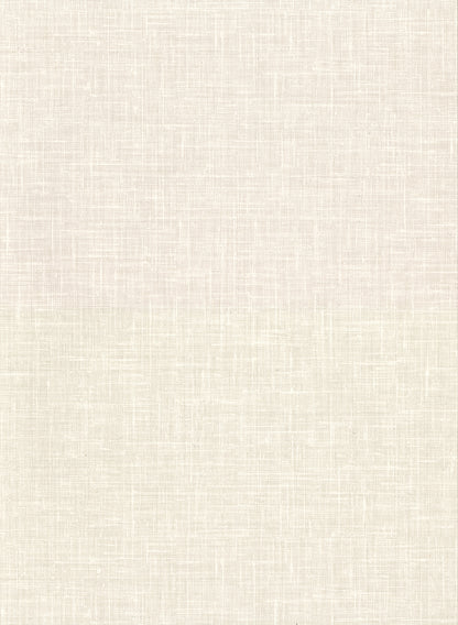 Warner Upton Cream Faux Linen Wallpaper, 27-in by 27-ft