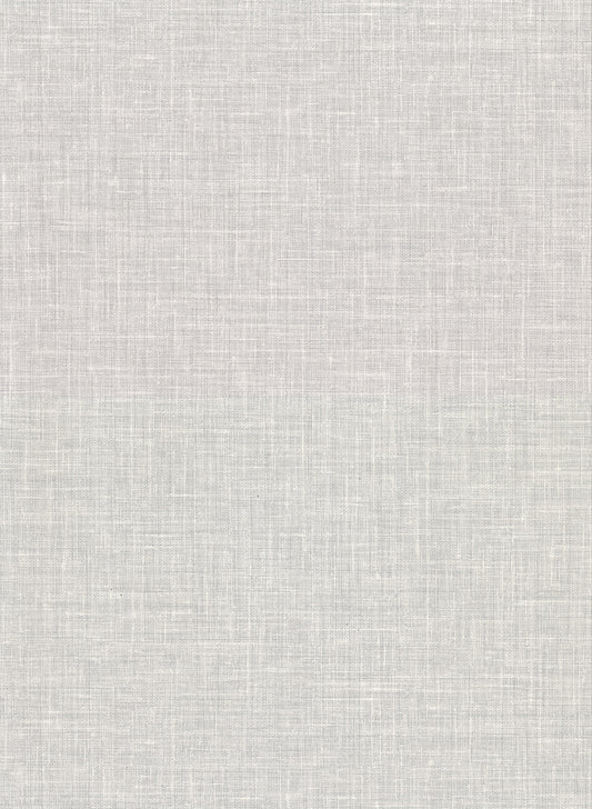 Warner Upton Light Grey Faux Linen Wallpaper, 27-in by 27-ft