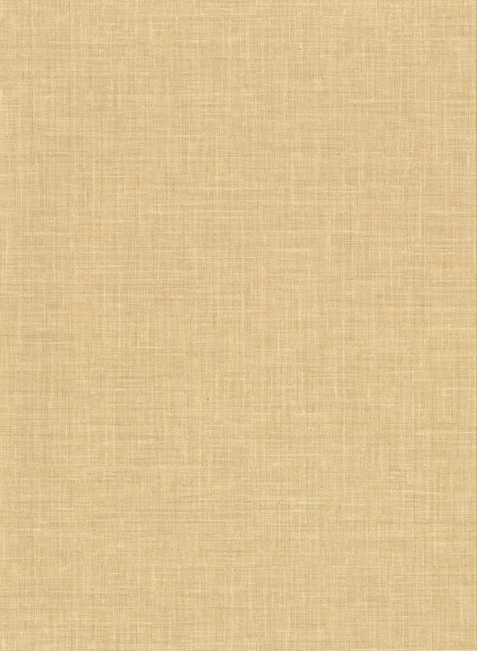 Warner Upton Wheat Faux Linen Wallpaper, 27-in by 27-ft