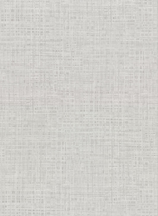 Warner Montgomery Light Grey Faux Grasscloth Wallpaper, 27-in by 27-ft