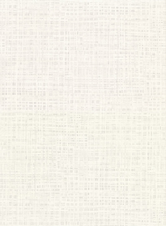 Warner Montgomery White Faux Grasscloth Wallpaper, 27-in by 27-ft