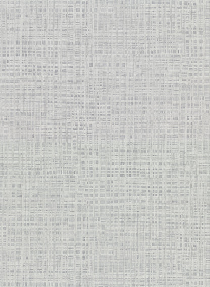 Warner Montgomery Grey Faux Grasscloth Wallpaper, 27-in by 27-ft