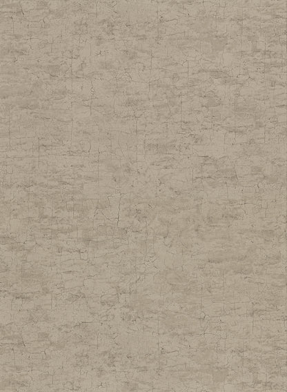 Warner Pembroke Brown Faux Plaster Wallpaper, 27-in by 27-ft