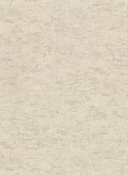 Warner Pembroke Taupe Faux Plaster Wallpaper, 27-in by 27-ft