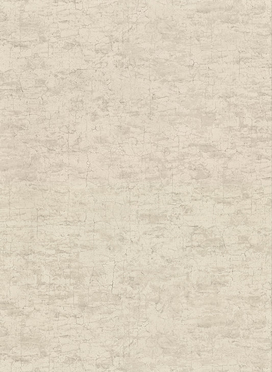 Warner Pembroke Taupe Faux Plaster Wallpaper, 27-in by 27-ft