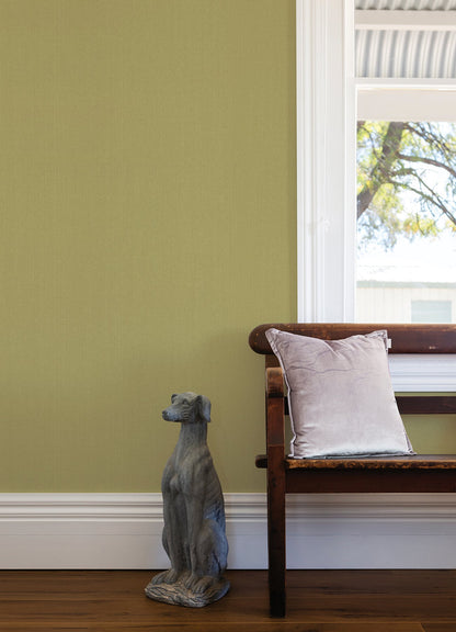 A-Street Prints Qiaohui Green Petite Weave Wallpaper, 36-in by 24-ft