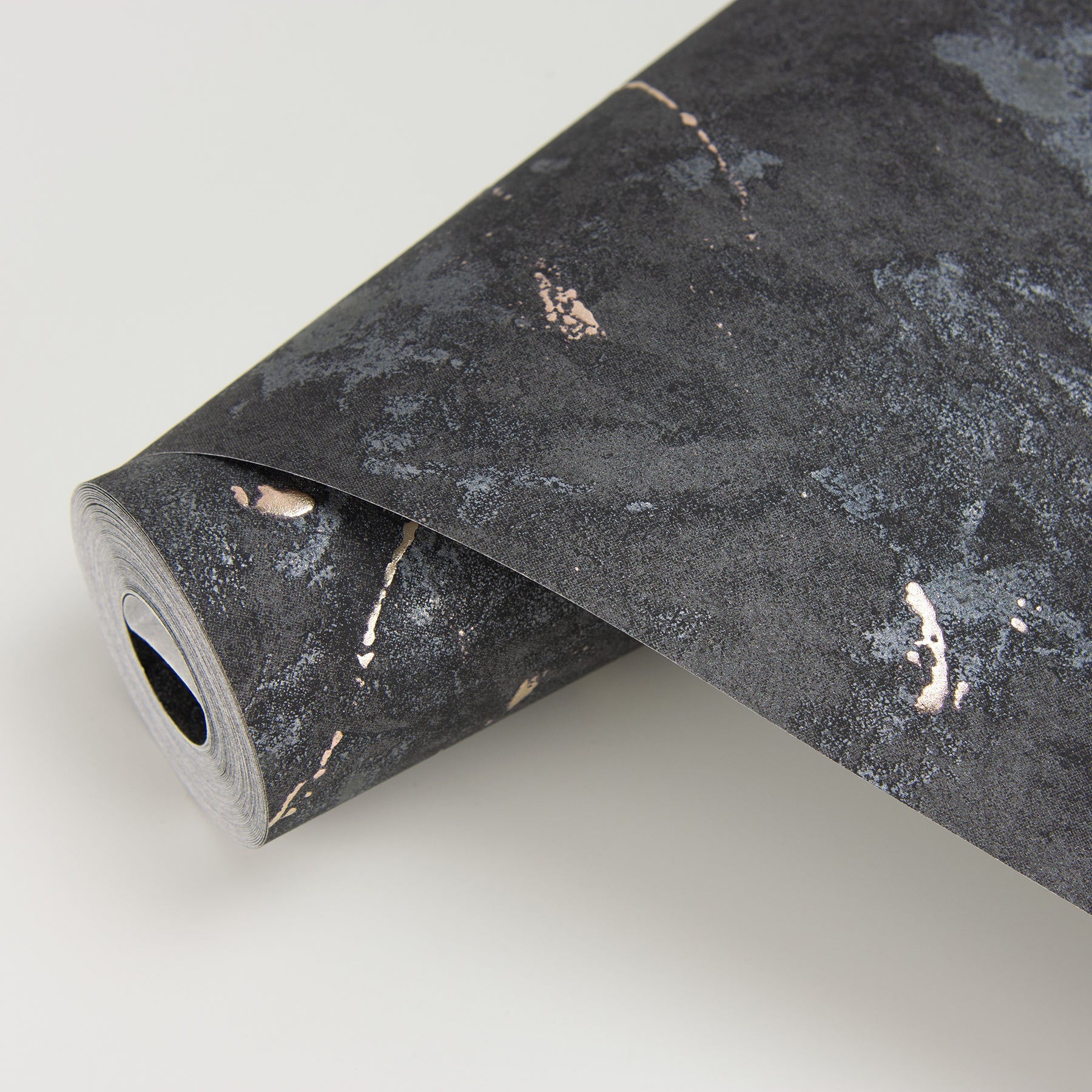 Brewster Titania Black Marble Texture Wallpaper, 27.5-in by 33-ft